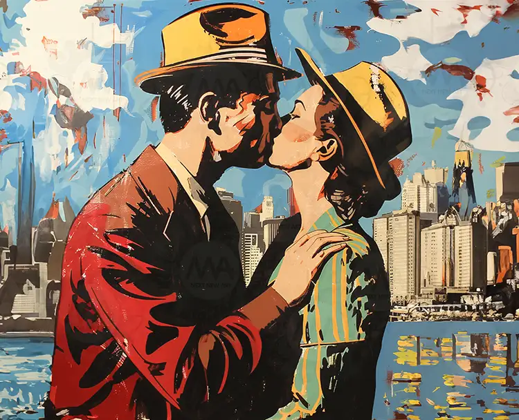 Baiser sur l'Horizon Urbain